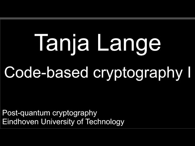 Code-based cryptography I -  Basic concepts and McElice system