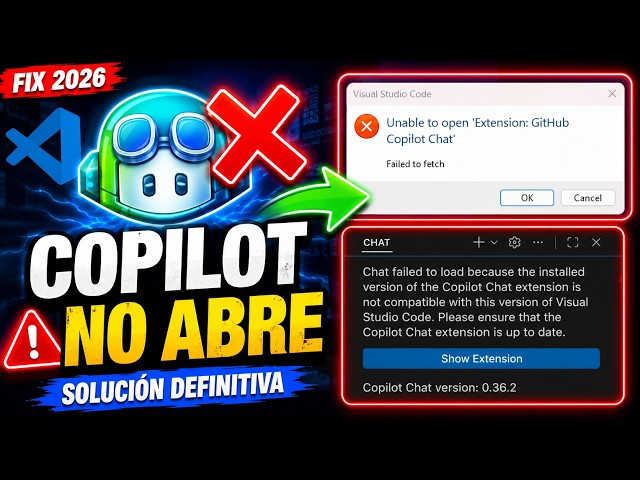 🚨 GitHub Copilot Chat Not Opening in VS Code (VM) | Manually Install VSIX