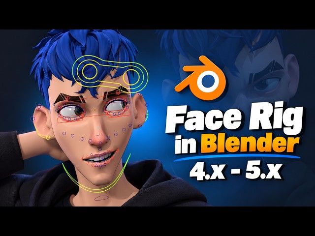 Facial Rigging Tutorial in Blender 4.x - 5.x | RigForge