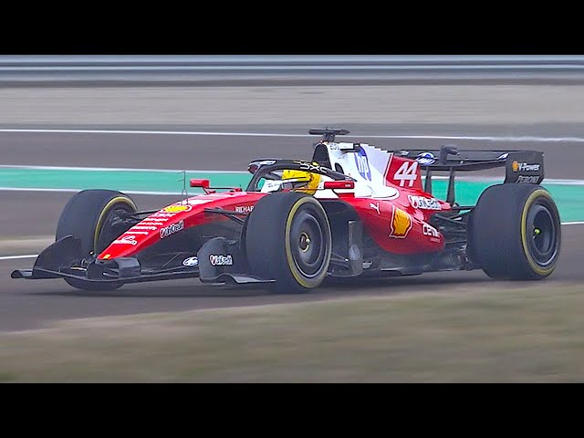 NEW 2026 Ferrari SF-26 F1 Car first Shakedown with Lewis Hamilton & Leclerc | Raw V6 Engine Sound!