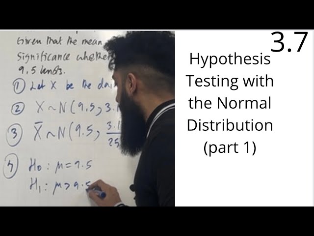 Edexcel A Level Maths: 3.7 Hypothesis Testing with the Normal Distribution