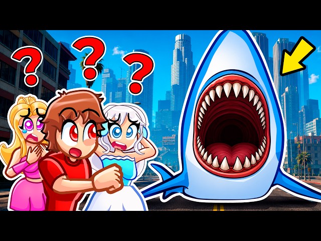 i found the MEGALODON in the CITY of GTA 5... (GTA 5 Mods)