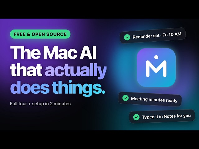 I Built a Free AI Assistant for Mac (Open Source) – Full Tour + Setup