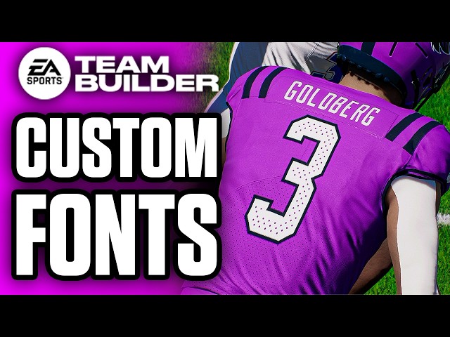 How to Get CUSTOM FONTS in Team Builder! (No Coding)
