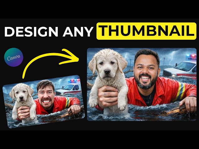 Canva Thumbnail Trick 2026 | Design High CTR YouTube Thumbnails
