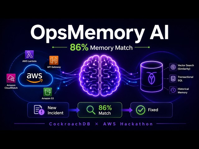 OpsMemory AI — Agentic SRE with Persistent Memory | CockroachDB × AWS Hackathon