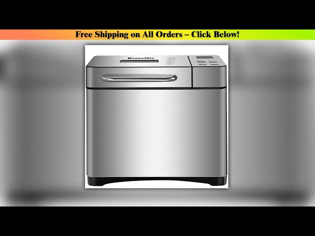 Biolomix Stainless Steel 1KG 19-in-1 Automatic Bread Maker 650W Programmable Bread Machine with 3