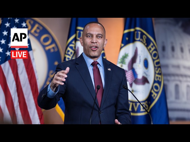 LIVE: Hakeem Jeffries holds a press conference