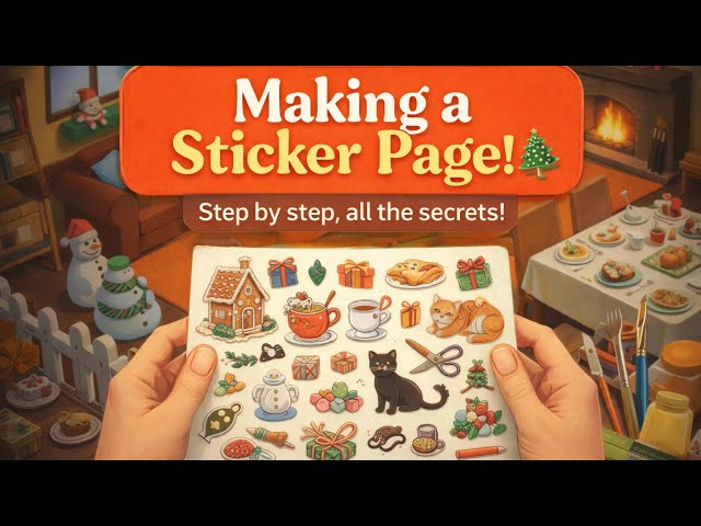 Cozy Night In with Furry Friends #asmr #notalking #stickerbook