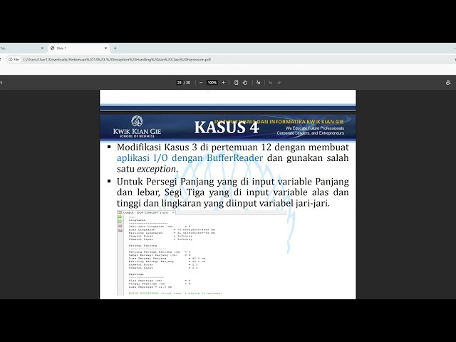 Exception Handling Java