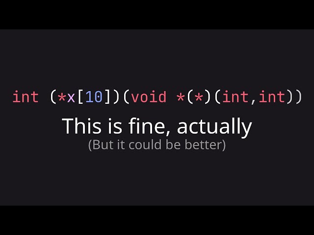 Understanding why C declarations are such a mess