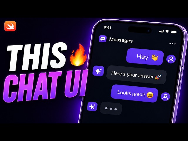 Build a modern Chat UI in SwiftUI from scratch