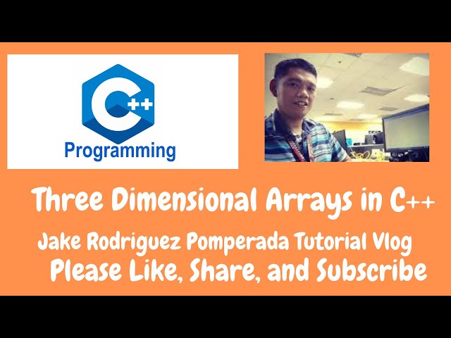 Three Dimensional Arrays in C++
