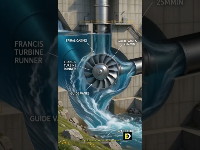 ⚡ How Does a Hydroelectric Power Plant Work? Inside the Dam! 🌊🏗️​