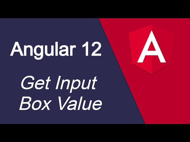 Angular 12 tutorial #11 Get Input field  Value
