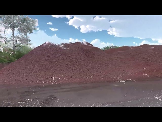 Stockpile Volumetric Survey: ShareSlam S100 3D Point Cloud Flythrough