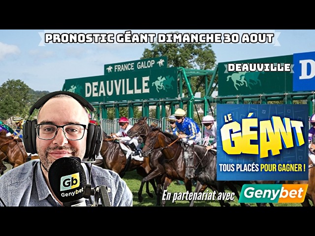 🔴🏇Prono GÉANT à Deauville 10,80€ !🏇(Dimanche 30/8) Dernière du meeting !   @GenybetTurf