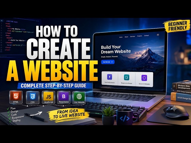 How to Create a Website in 2026 | Complete Website Development Process Guide for Beginners
