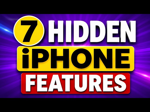 7 Hidden iPhone Features I use Every Day