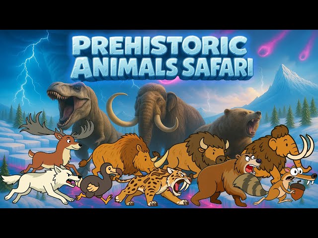 Prehistoric Animals Safari | ICE AGE | Zazzy Melody