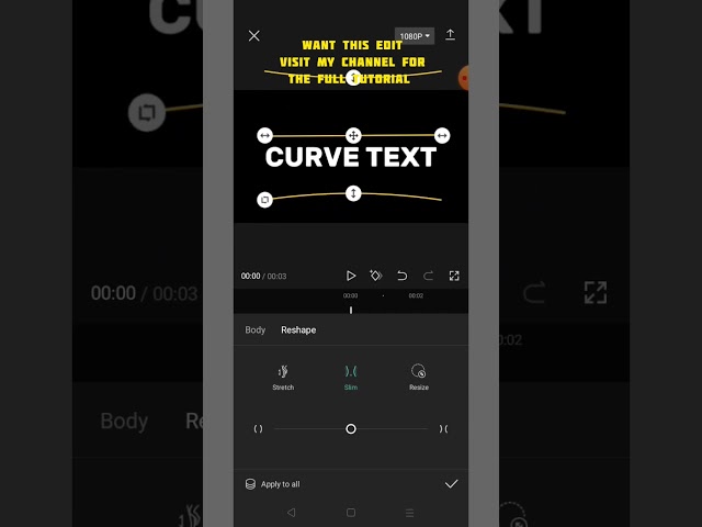 Capcut text animation [How to stretch text] advance text edit
