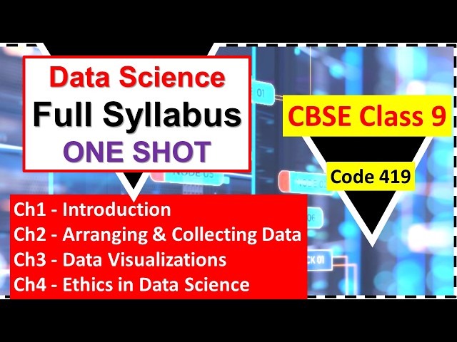 Master Class 9 Data Science in 30 Mins! | CBSE One Shot Revision | Full Syllabus Guide | Code 419