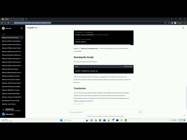 selenium python automation framework