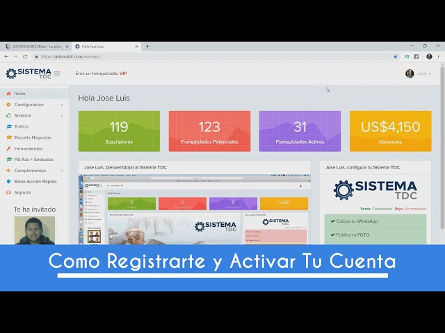 Como Registrarte y Activar tu Cuenta en Sistema TDC y Empieza a Ganar desde Casa