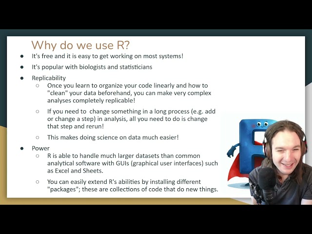 Wk01: R Introduction Part 1; setting up RStudio and overview