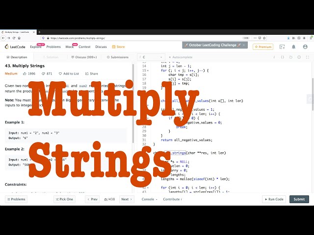 Leetcode 43: Multiply Strings