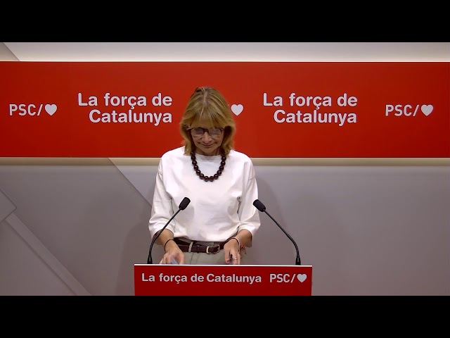 🔴 DIRECTE: Roda de premsa PSC 20/07/2026