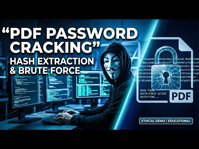 PDF Password Hacking Explained | Hash Extraction & Brute Force (Ethical Demo)