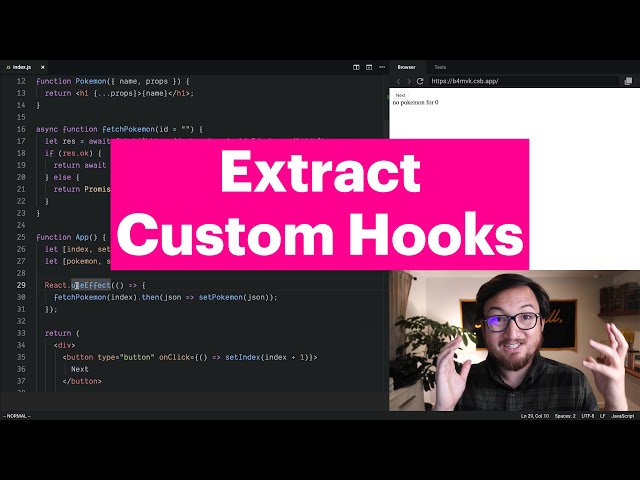 Extract Custom Hooks