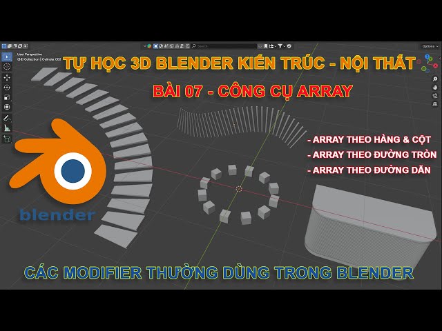 HOW TO USE THE ARRAY TOOL IN BLENDER