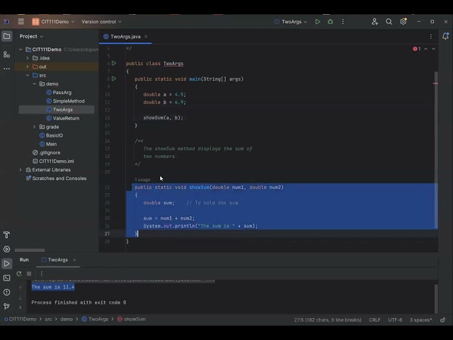 Method 3 - Multi Args and Overloading