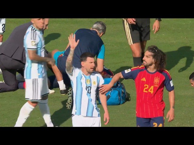 Lionel Messi Demanding Red Card for Marc Cucurella | Argentina vs Spain 1-0 | Fifa World Cup Final