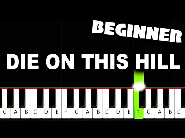 SIENNA SPIRO - Die On This Hill - BEGINNER Piano Tutorial