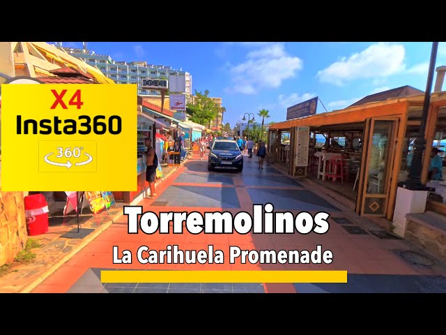 Torremolinos, La Carihuela  immersive 360 VR walkingexperience. Look around  It’s September 2024 .