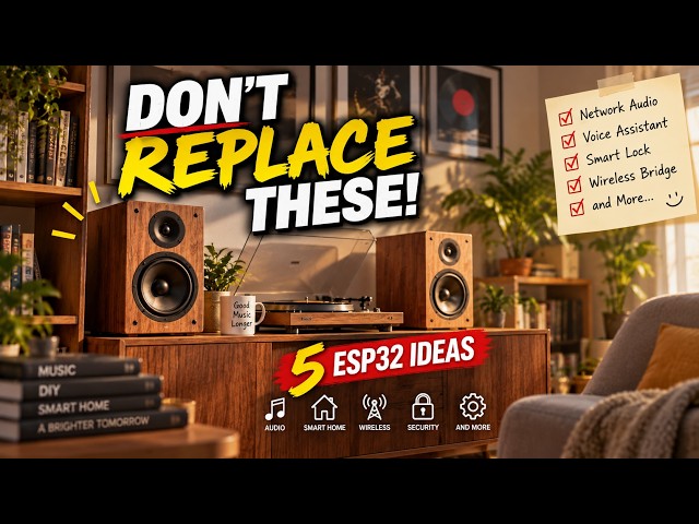 Don't Replace Your Speakers Yet—5 ESP32 Project Ideas