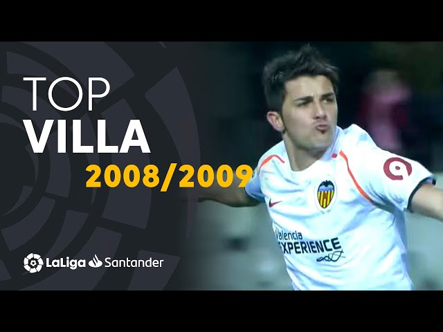 TOP Goles David Villa LaLiga Santander 2008/2009