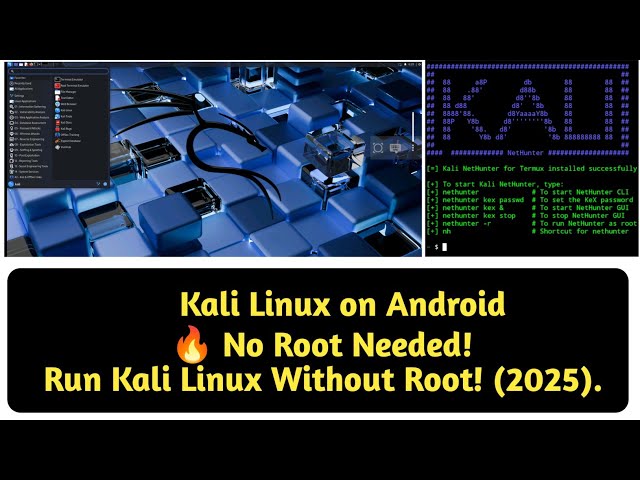 How to Install Kali Linux on Android Without Root (2025) Complete Guide" 🔥 Kali Linux on Android