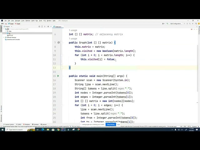 DS 067: Coding DFS Graph Traversal in Java