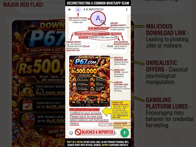 How🤔 a Single Click Can Drain Your Entire Bank Account!😱 (WhatsApp Scam Alert)😵