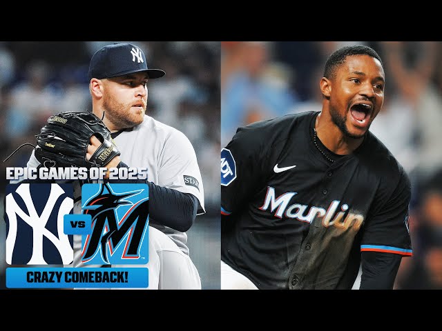 FULL GAME: Marlins make improbable comeback vs. new-look Yankees bullpen 😳 (Yankees vs. Marlins)