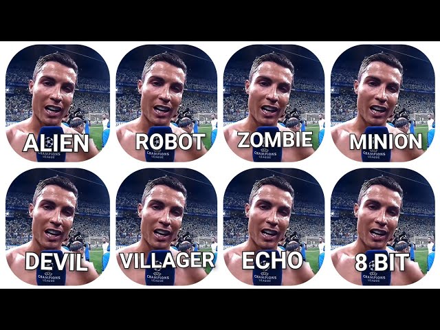 Cristiano Ronaldo Siuuu In Different Voices