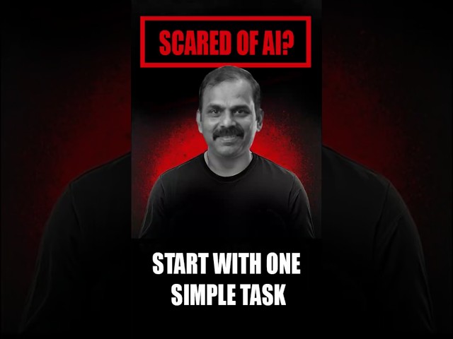 Scared of AI? Start with one simple task #ScaredOfAI #AIBeginner #LearnAI #NoCodeAI #aiforeveryone
