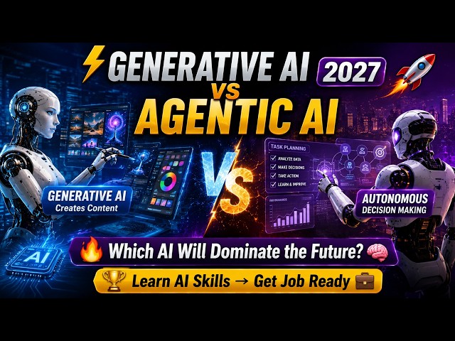 Generative AI vs Agentic AI – What’s the Difference in 2027 | Gen AI Jobs | Naresh IT