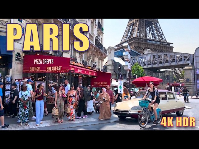 Paris Summer Walk 2026_ Pont de Bir-Hakeim to Eiffel Tower 🇫🇷 [4K HDR]