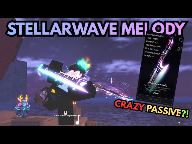 Speedrunning The STELLARWAVE MELODY Rod Quest in Fisch (easiest completion)