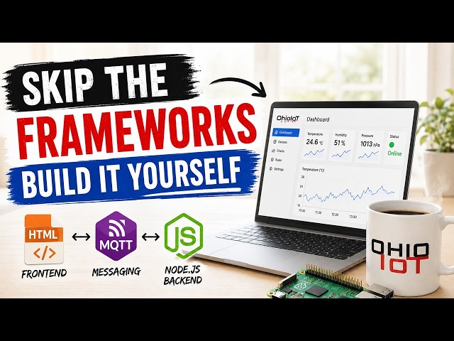 IoT Dashboard with Plain HTML